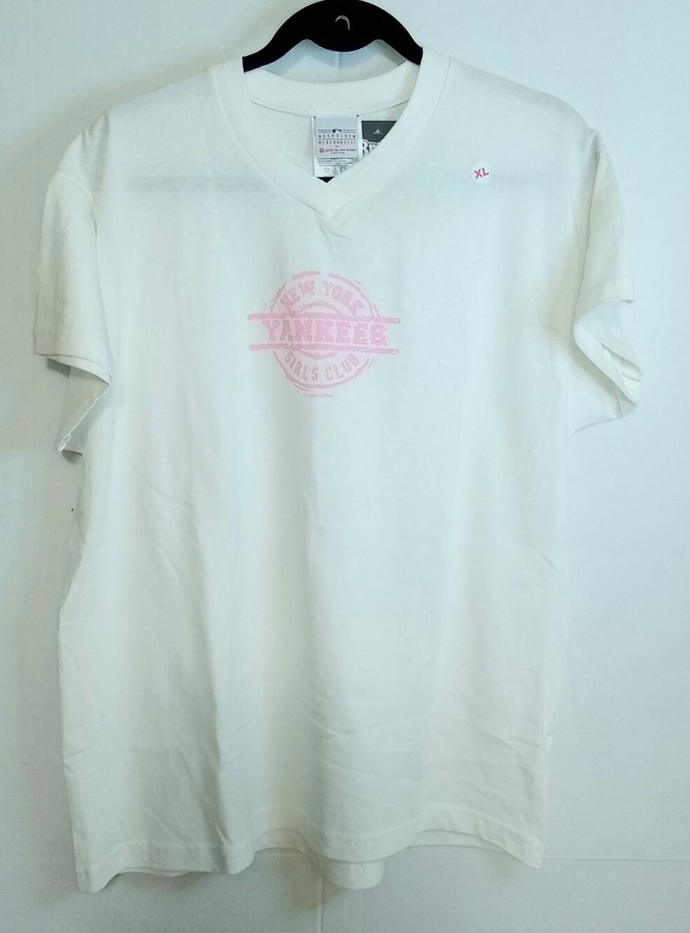 Vintage 2006 New York Yankees MLB Girls Club V-Neck Shirt Women's XL